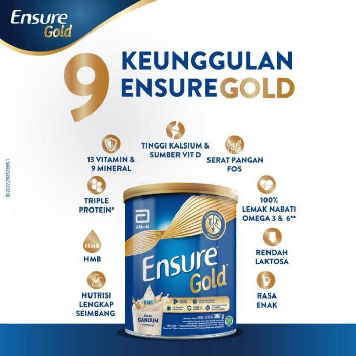 

(Expert) Ensure Gold Gandum 380gr