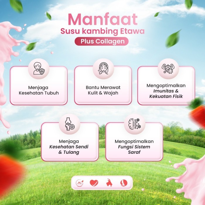

(Expert) ETAGEN SUSU COLLAGEN Kolagen Milk Merawat Kulit & Wajah Rasa Stoberi Strawberry 200gr