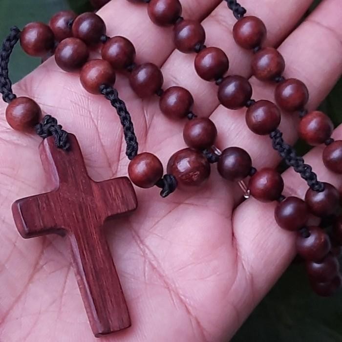 Rosario Kayu Nagasari Full Kayu Salib Terlaris