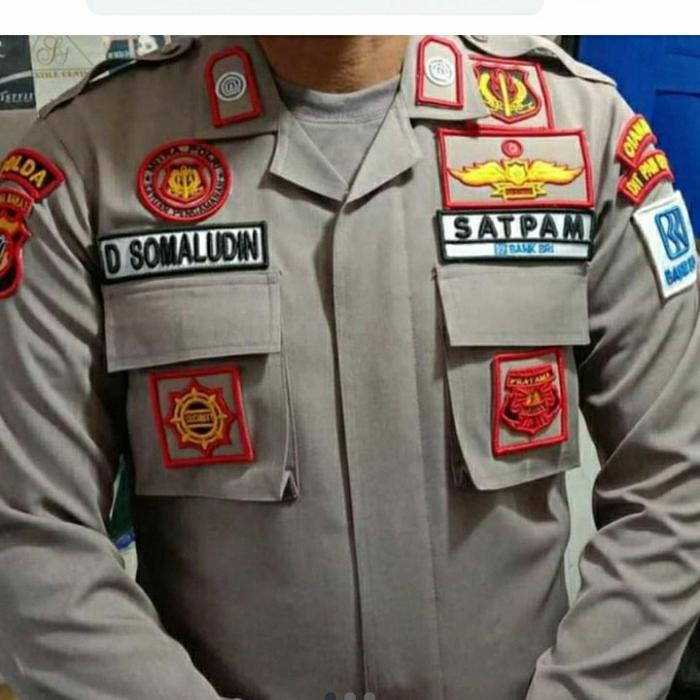 TERLARIS seragam security pdl sus+atribut timbul