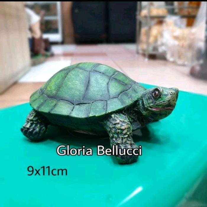 patung kura kura brazil pajangan kura2 brasil turtle