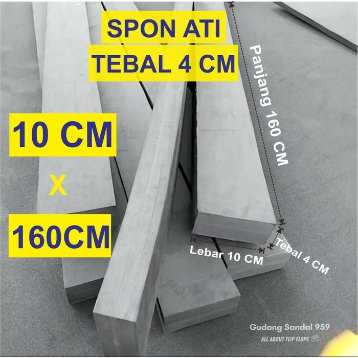 Spon Ati / Busa Ati / Spon Eva Tebal 4 Cm Warna Hitam Lebar 10 X Panjang 160 Cm Joran Pancing Umbul