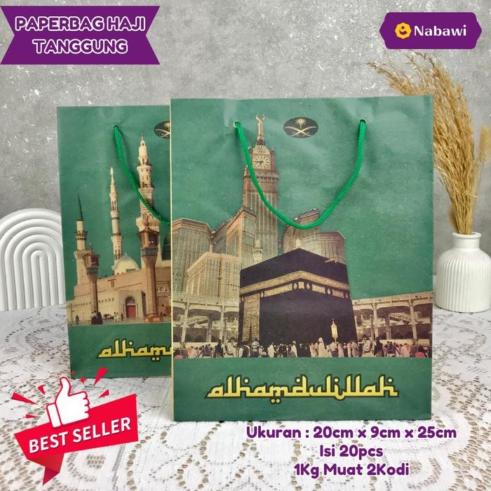 

Pesta- Paper Bag Haji Tanggung/Tas Kertas / Tas Souvenir Haji /Oleh Oleh Haji