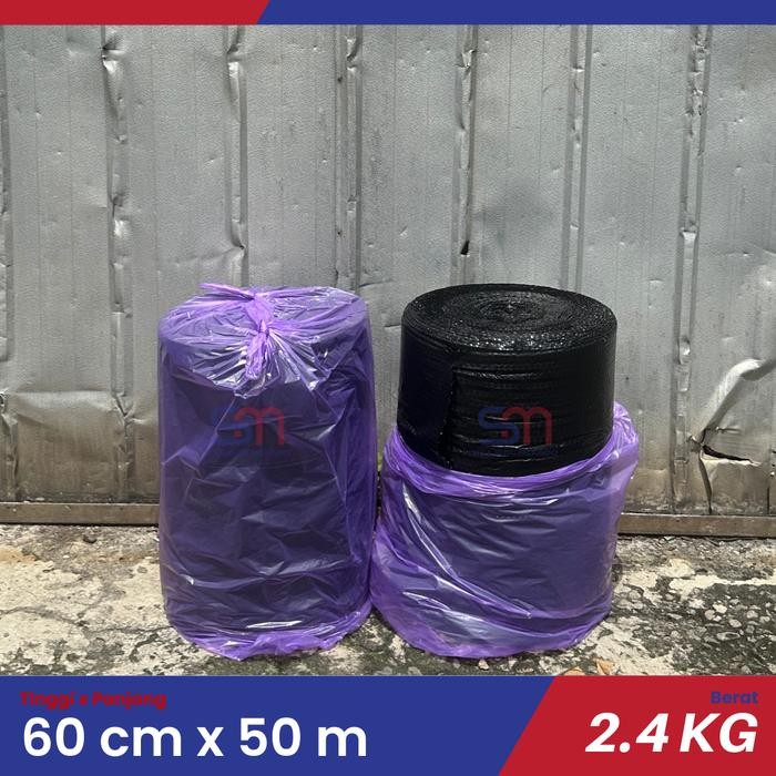 

Pesta- Bubble Wrap Roll 60 cm x 50 m Hitam Eco