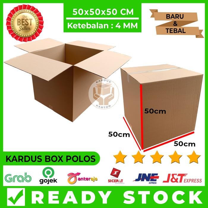 

Pesta- Kardus Besar Jumbo Karton Box Polos 50x50x50 Packing Pindahan