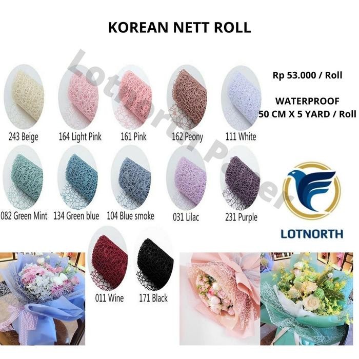 

Pesta- KERTAS JARING BUNGKUS BUNGA KOREA (50cm x 5yard) TERMURAHH