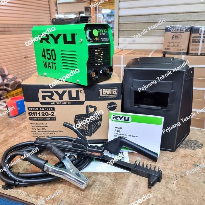 Mesin Las Inverter Ryu Rii 120 450Watt / Trafo Las 450 Watt Ryu 120 A Kp 6584