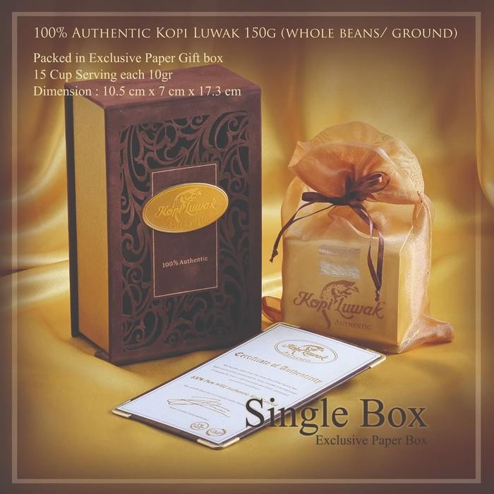

SINGLE SET AUTHENTIC KOPILUWAK 100% ASLI POWDER / BEAN