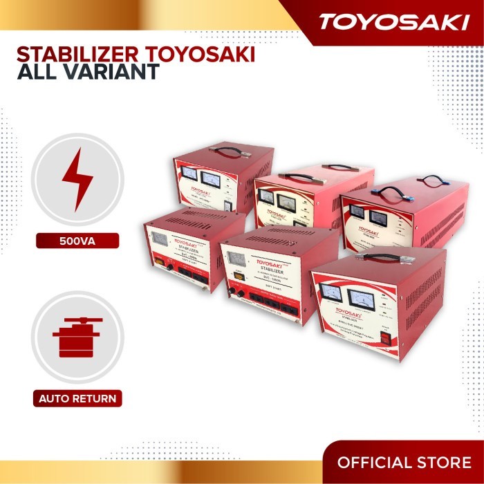 Toyosaki Stabilizer Stavol Listrik Stabiliser 500VA 1000VA 2000VA 3000VA 5000VA 10000VA