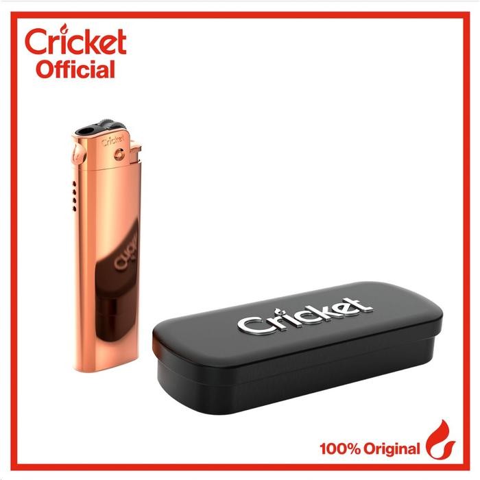 Hapnest- Cricket Deluxe Metal Lighter - Rose Gold (Eksklusif Secara Online)
