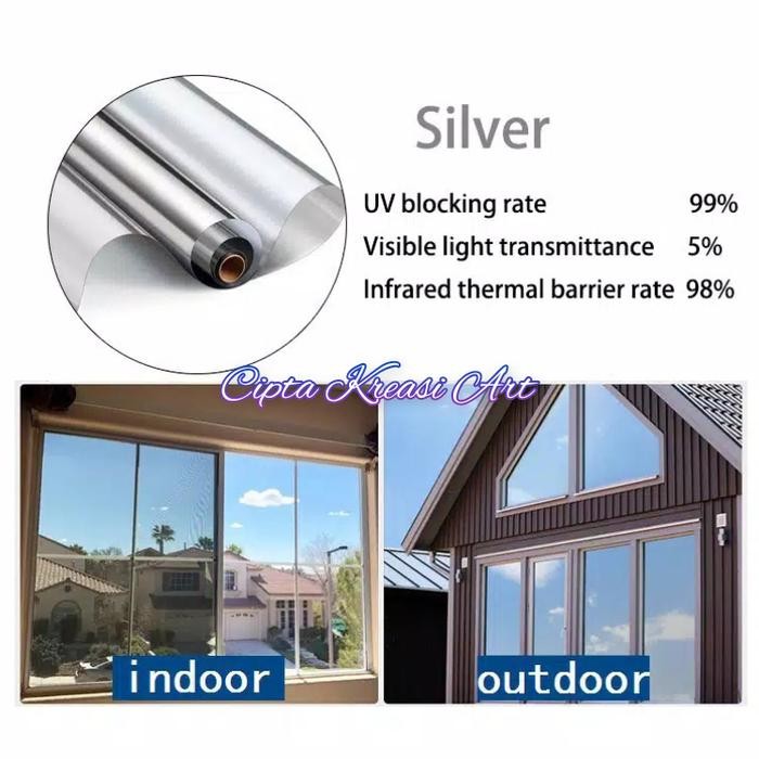 STIKER / KACA FILM CERMIN TEMPEL/KACA JENDELA PINTU KACA FILM ONE WAY