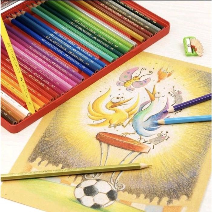 

PENSIL WARNA KALENG FABER CASTELL CLASSIC 36 WARNA