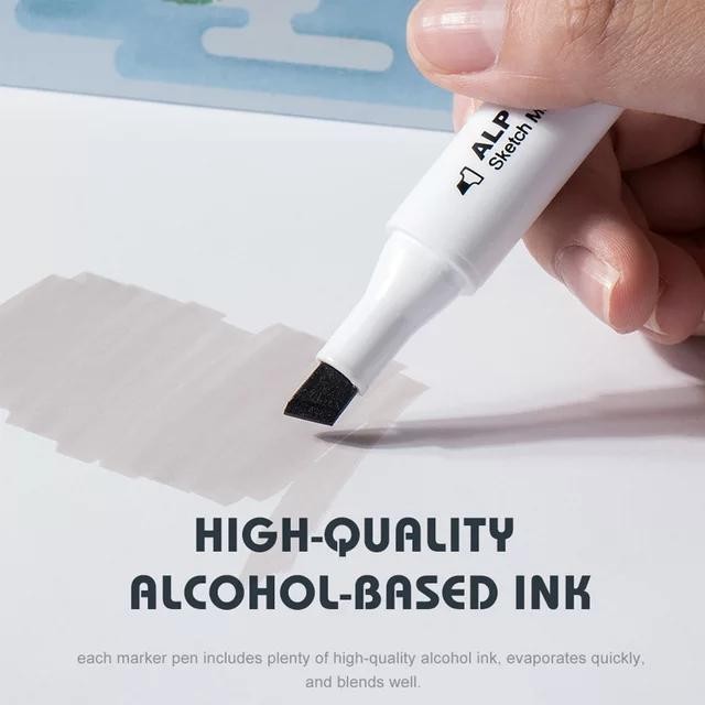 

ARRTX DUAL TIPS MARKER SET 32COLOR GREYSCALE TONE WITH BOX