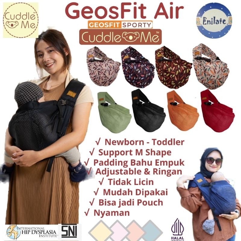 Cuddle Me Geos Fit Air Adjustable Gendongan Bayi Airsling Geosfit Cuddleme