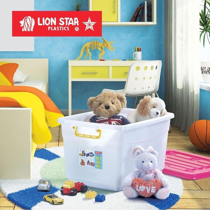 Container Box Storage Box Multifungsi 50 Liter Lion Star Wagon