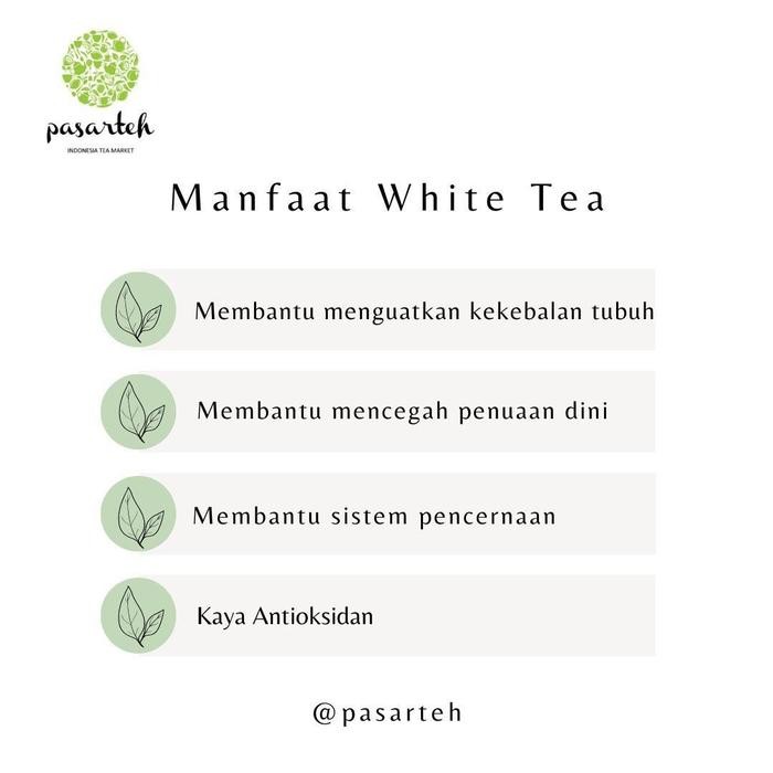 

Terlaris- Pasarteh White Peony Ciwidey / White Tea / Bai Mu Dan / Teh Putih / Premium Tea / Teh