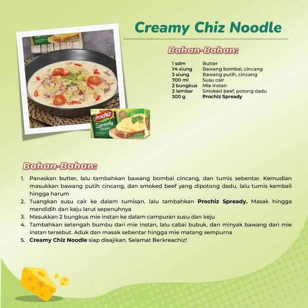 

BARANG TERLARIS Keju PROCHIZ Spready 160 gr Paket 4 pcs