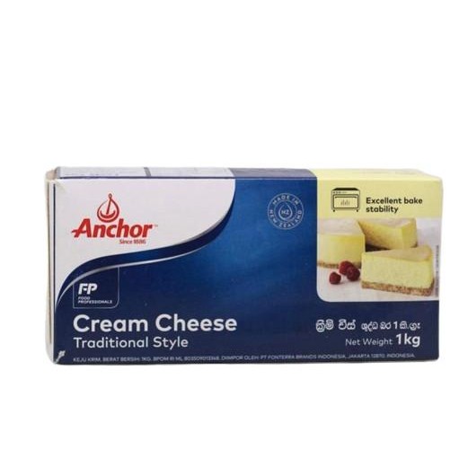 

BARANG TERLARIS CREAM CHEESE ANCHOR UKURAN KEMASAN 1 KG Keju