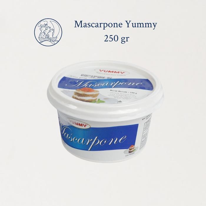 

BARANG TERLARIS Yummy Mascarpone Chesse Berat Bersih 250 gram/Keju Mascarpone
