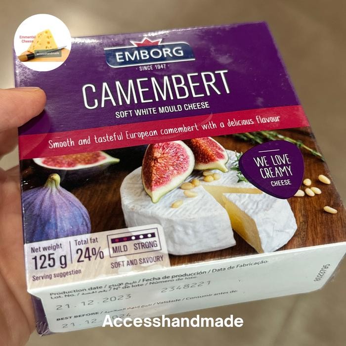 

BARANG TERLARIS Emborg Camembert Cheese keju import 125gr keju import mirip brie