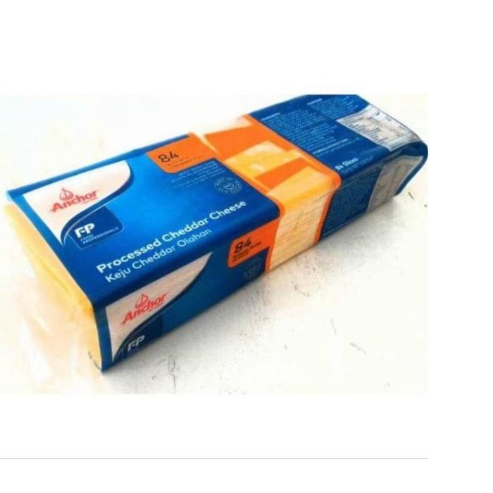 

BARANG TERLARIS CheKeju Anchor Orange Slice - Cheddar Cheese Slice 1040gram isi 84lmbr