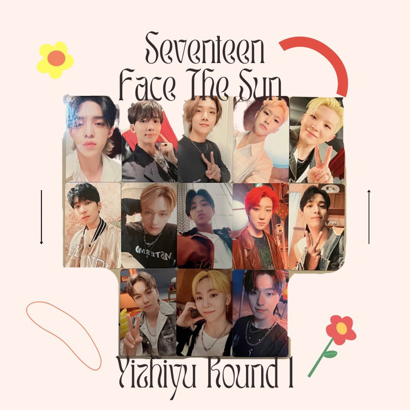 [READY STOCK SIAP KIRIM] PC/Photo SVT Face The Sun FTS Yizhiyu YZY Round 1 R1 A Version POB Preorder