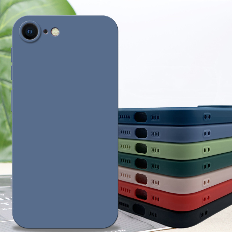 For Iphone 8 Case For Iphone Se 2022 2020 7 8 Cover Case Luxury Shockproof Soft Tpu Liquid Silicone