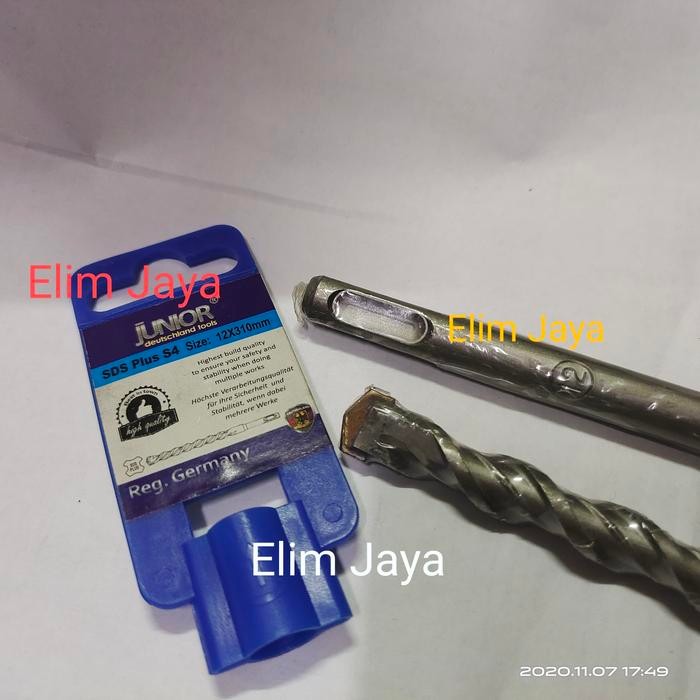 mata bor beton 12mm type SDS, mata bor bobok 12mm x panjang 30cm