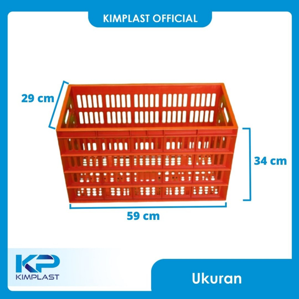 KIMPLAST Krat Piring 50 Liter/ Keranjang Piring/ Keranjang Untuk Catering/ Tempat Piring/ Tempat