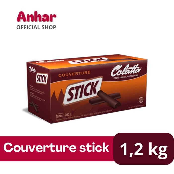 

Colatta stick couverture 1,2 kg coklat stik tahan panggang