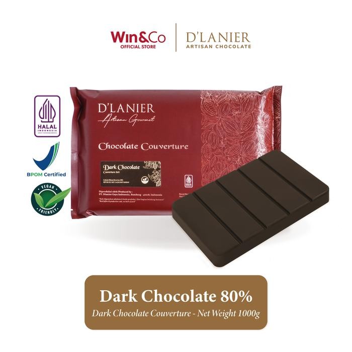 

D'Lanier Dark Chocolate Couverture 80% - 1 kg