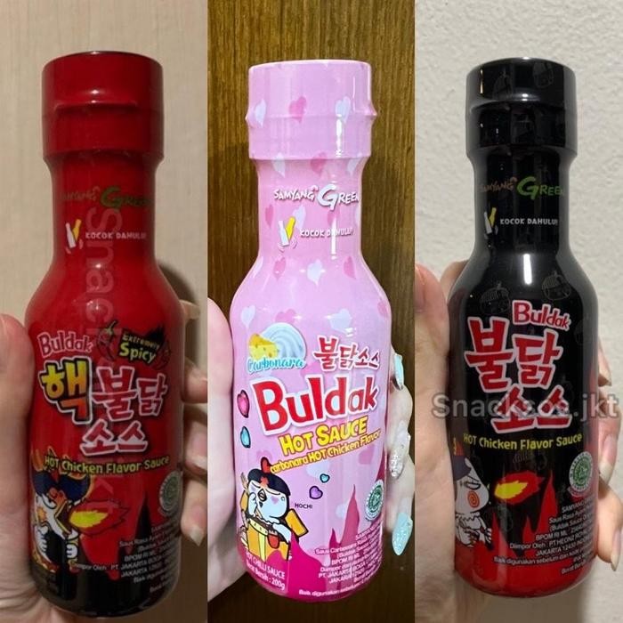 

Samyang Saus Liquid Sauce Hot Chicken Original / Extremely Spicy 2X / Samyang Sauce