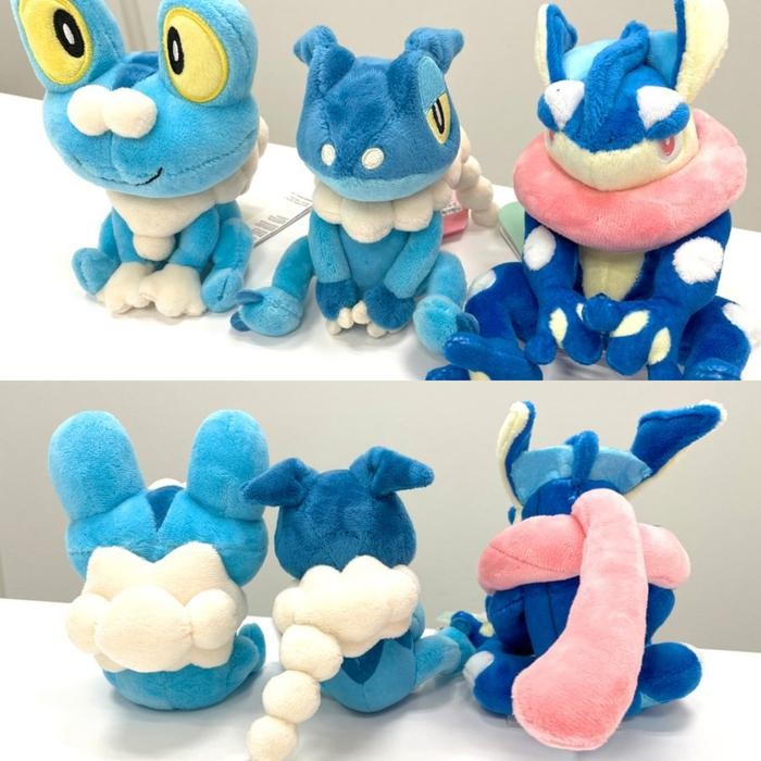 Terbaru Original Pokemon Fit Froakie Frogadier Greninja Center Plush Boneka Xy