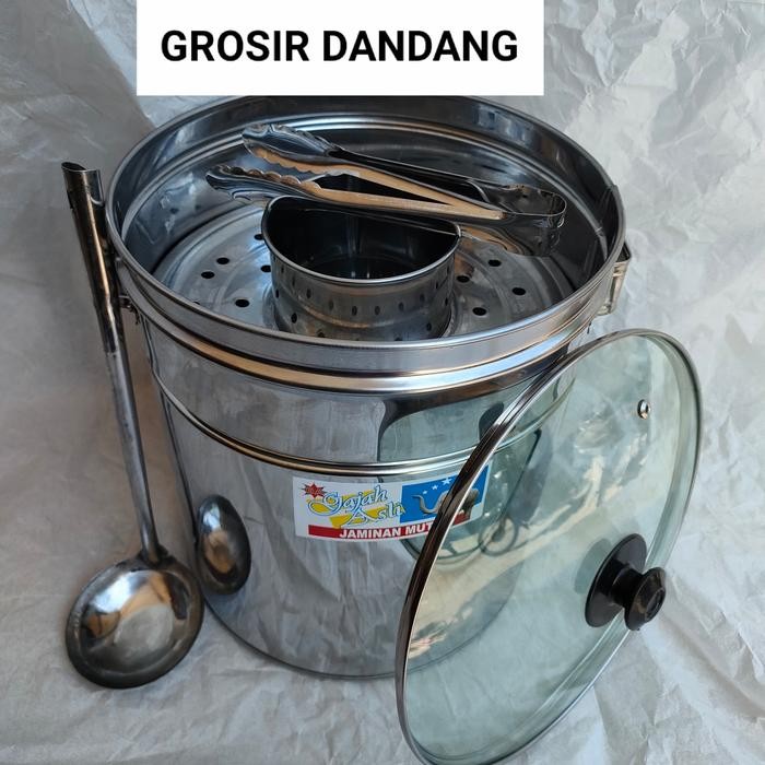 Dandang bakso 26 Tutup kaca Termurah