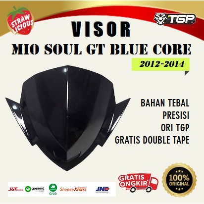 Aksesoris Variasi Visor Yamaha Mio Soul GT Blue Core 125 2012 - 2014