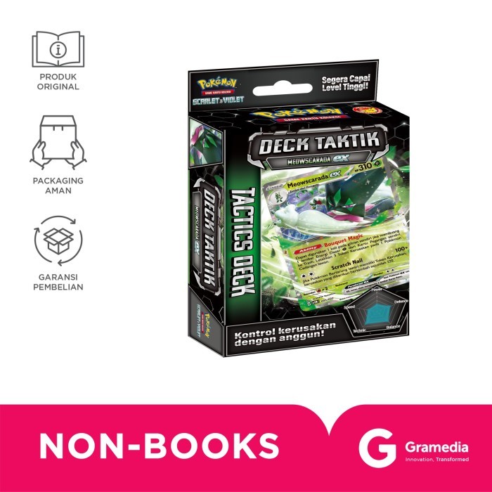 Gramedia Pokemon Game Kartu Koleksi Deck Taktik - Meowscarada Svtm