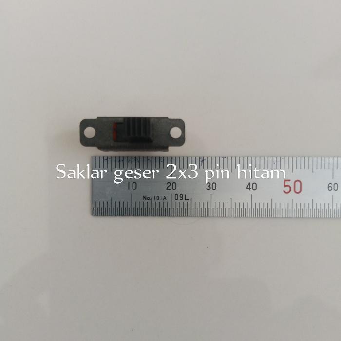 Super Murah Saklar geser switch geser mini 2x3 kaki pin warna hitam Murah