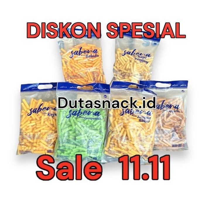 

Diskon 1 Karton Sabena New Isi 6 Karung Rasa Mix Bisa Cod Camilan Jagung Packing Aman