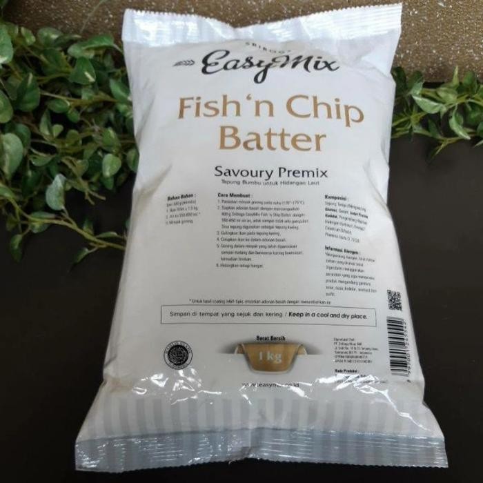 

Viral Tepung Premix Sriboga Easy Mix Fish N Chip Batter1Kg Packing Aman