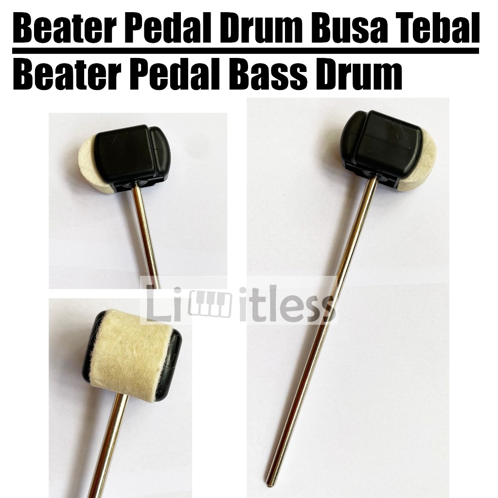 Beater Pedal Drum / Beater Kick Drum / Beater Pedal Bass Drum Busa Tebal