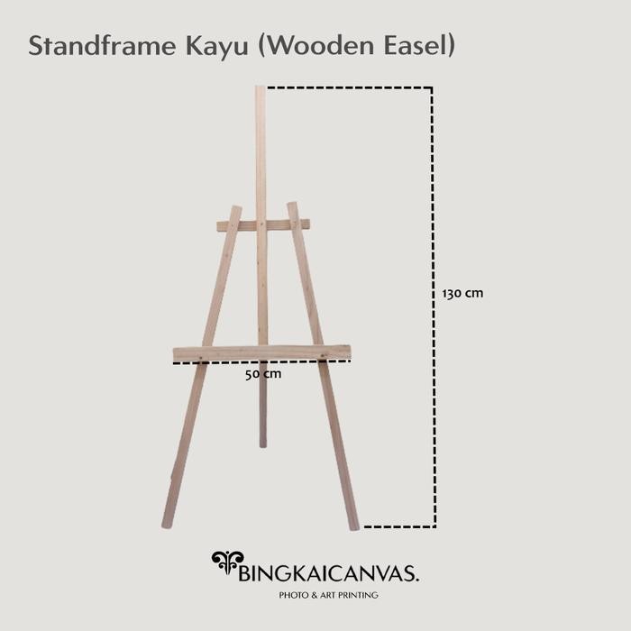 

Standing Frame Kayu Tempat Pigura Easel Kanvas - Besar #Gratisongkir