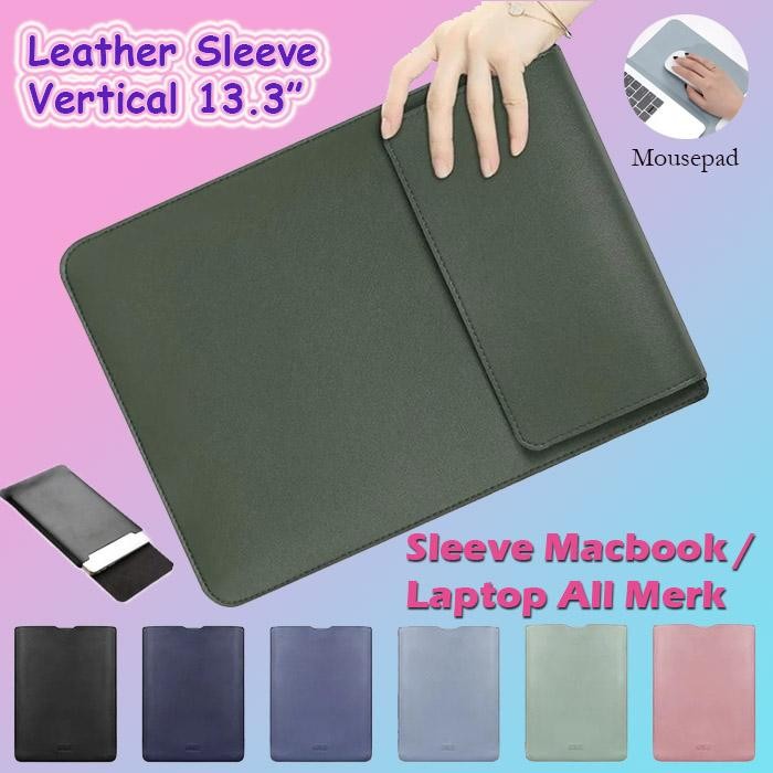 Stok Baru Lenovo IdeaPad Flex 5 14" Handbag Leather Sleeve Pouch Tas Laptop