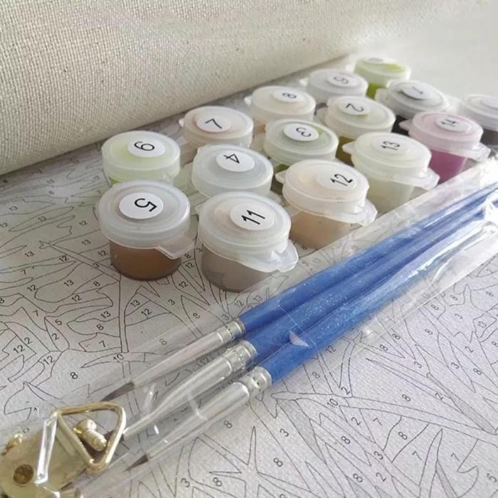 

Ready Stock Home Decor Canvas Paint By Number Kit Oil Painting Diy #Gratisongkir