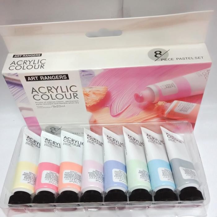 

Acrylic Colour Piece Pastel Set #Gratisongkir