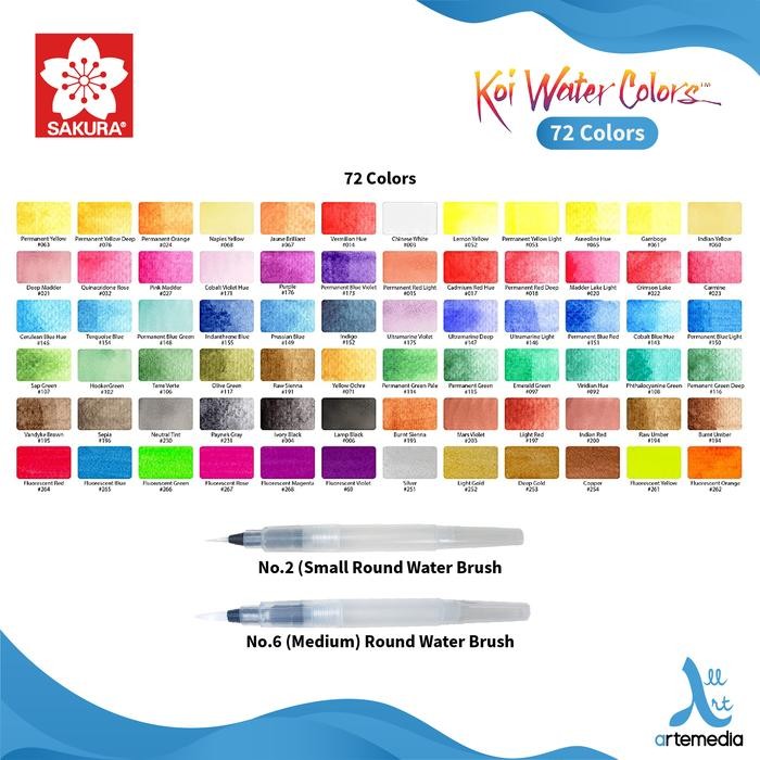 

Cat Air Sakura Koi Watercolor 72 Studio Set Sketch Box #Gratisongkir