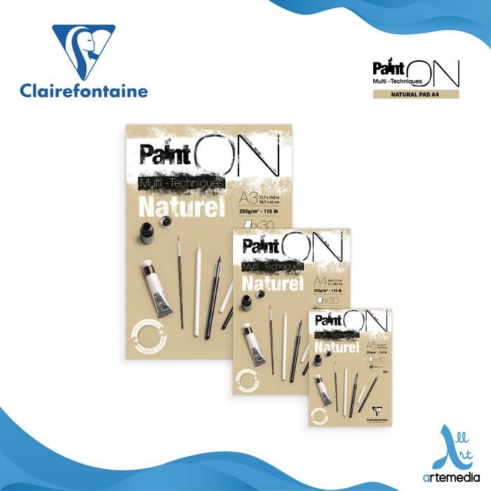 

Buku Sketsa Clairefontaine Paint On A5 Natural Paper Multi Pad #Gratisongkir