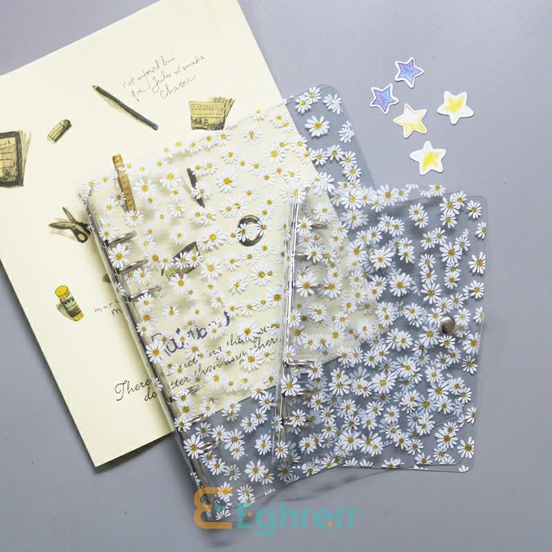 

EG-Buku Rekening Tangan Daisy Soft Shell PVC Binder Transparan A5/A6 Notebook-Eghrerr