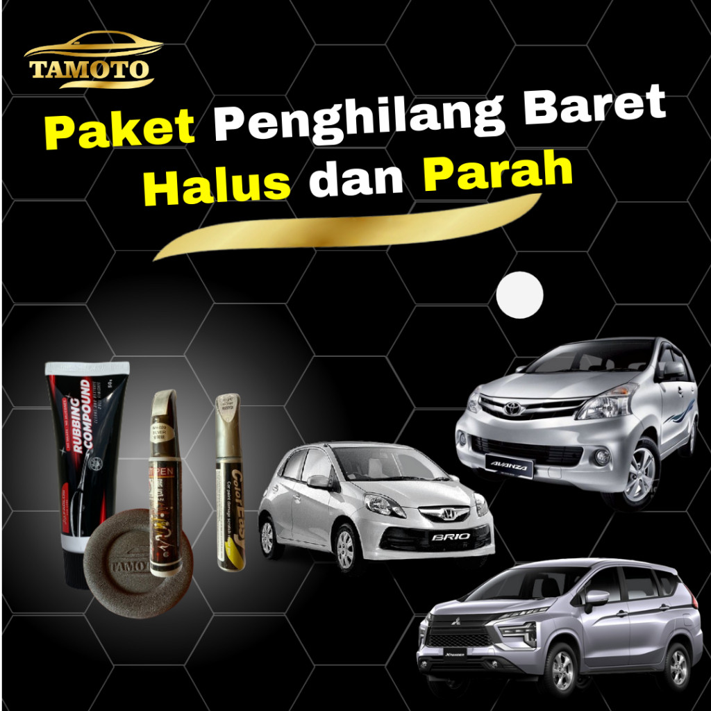 Kompon Spidol Baret Mobil Silver Penghilang Baret Body Mobil Dan Motor Warna Silver / Menghilangkan