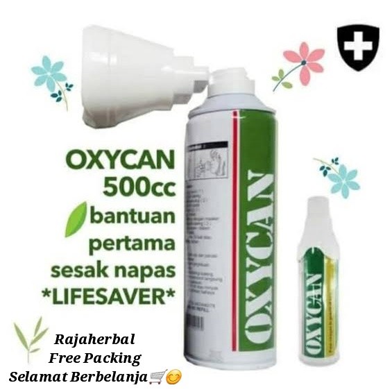 OxyCan Oksigen Portable 500CC Alat Bantu Pernafasan Saat Sesak Nafas