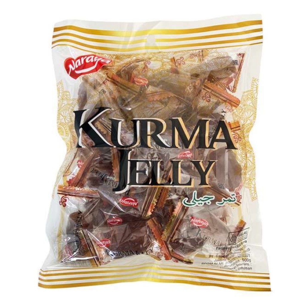 

Naraya Permen Jeli Rasa Kurma Jelly 500 Gram Halal BPOM Korma jely Candy Dates